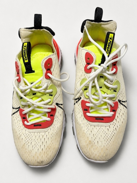 Nike Shoes - Nike Kids Neon Yellow, Red & Off-White Athletic Sneakers